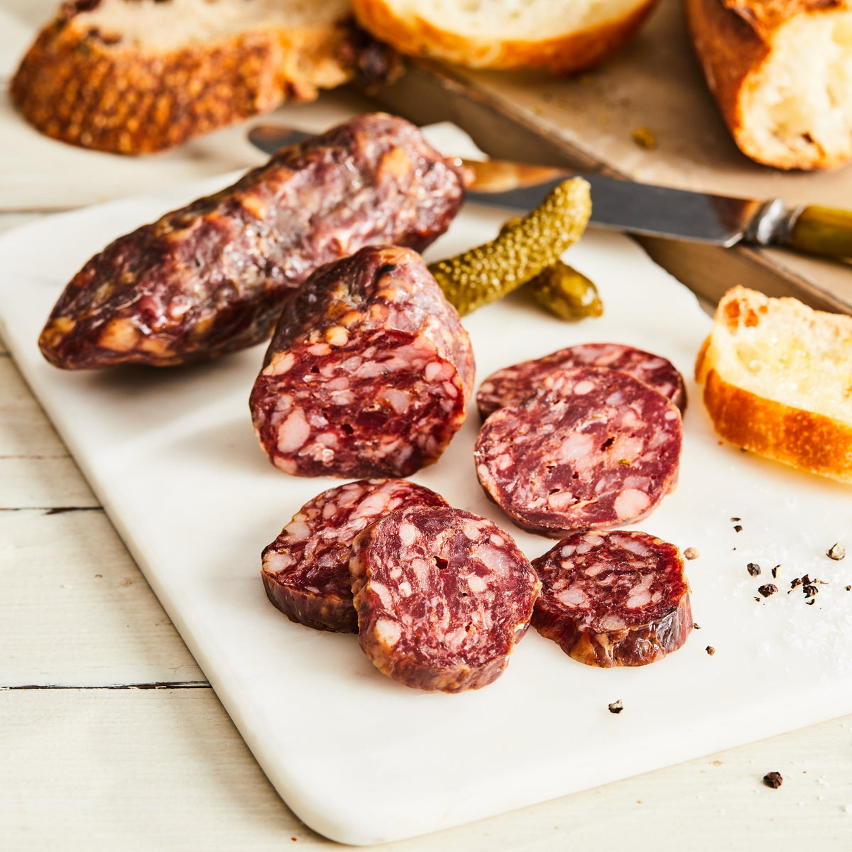 Image of Lamb Sujuk (No Pork). 1 Link, 3oz. a lamb salami with warm Middle Eastern spices