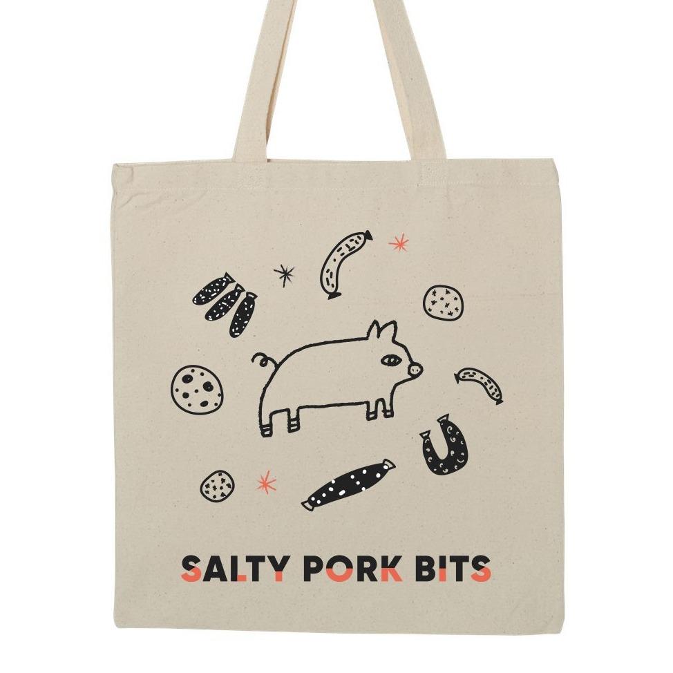 Salty Pork Bits Tote Bag